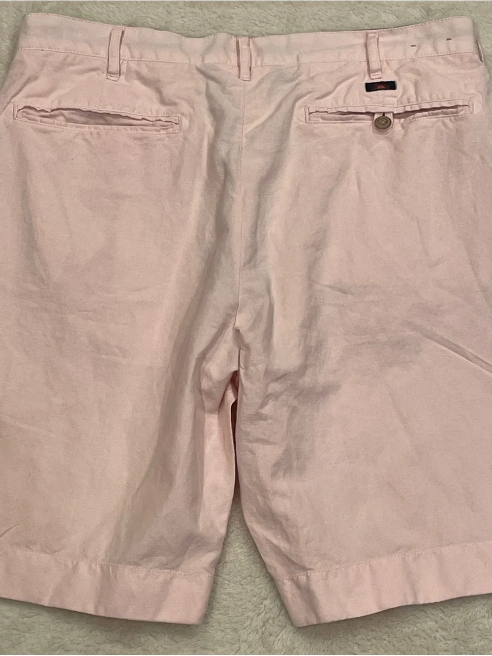 Faherty Tradewinds Linen Blend Shorts Men's 33 Pink Beach Preppy Chino 9” Inseam